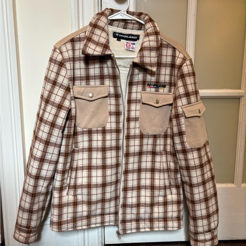 Brown Plaid Men's Jacket